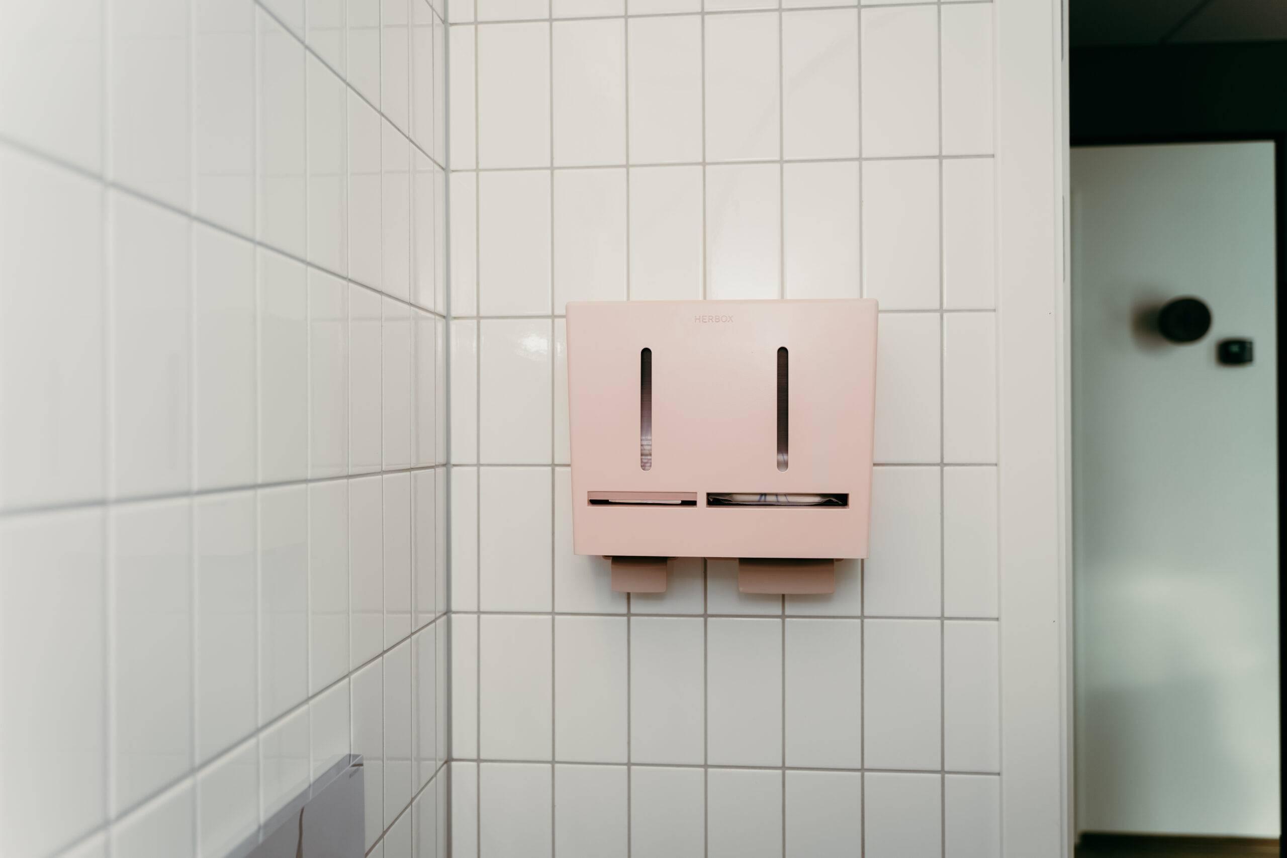 Bild på mensskyddsautomat
