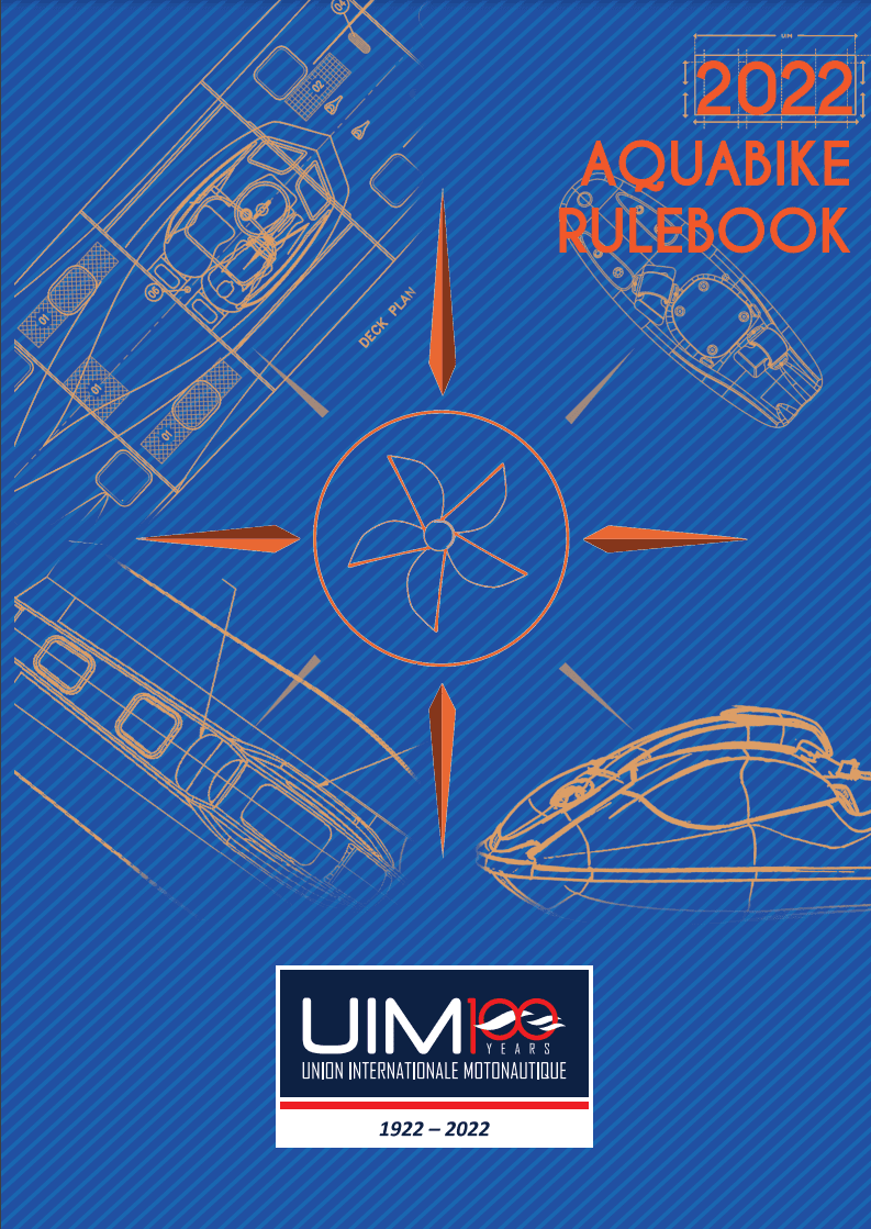 Omslaget på aquabike rulebook